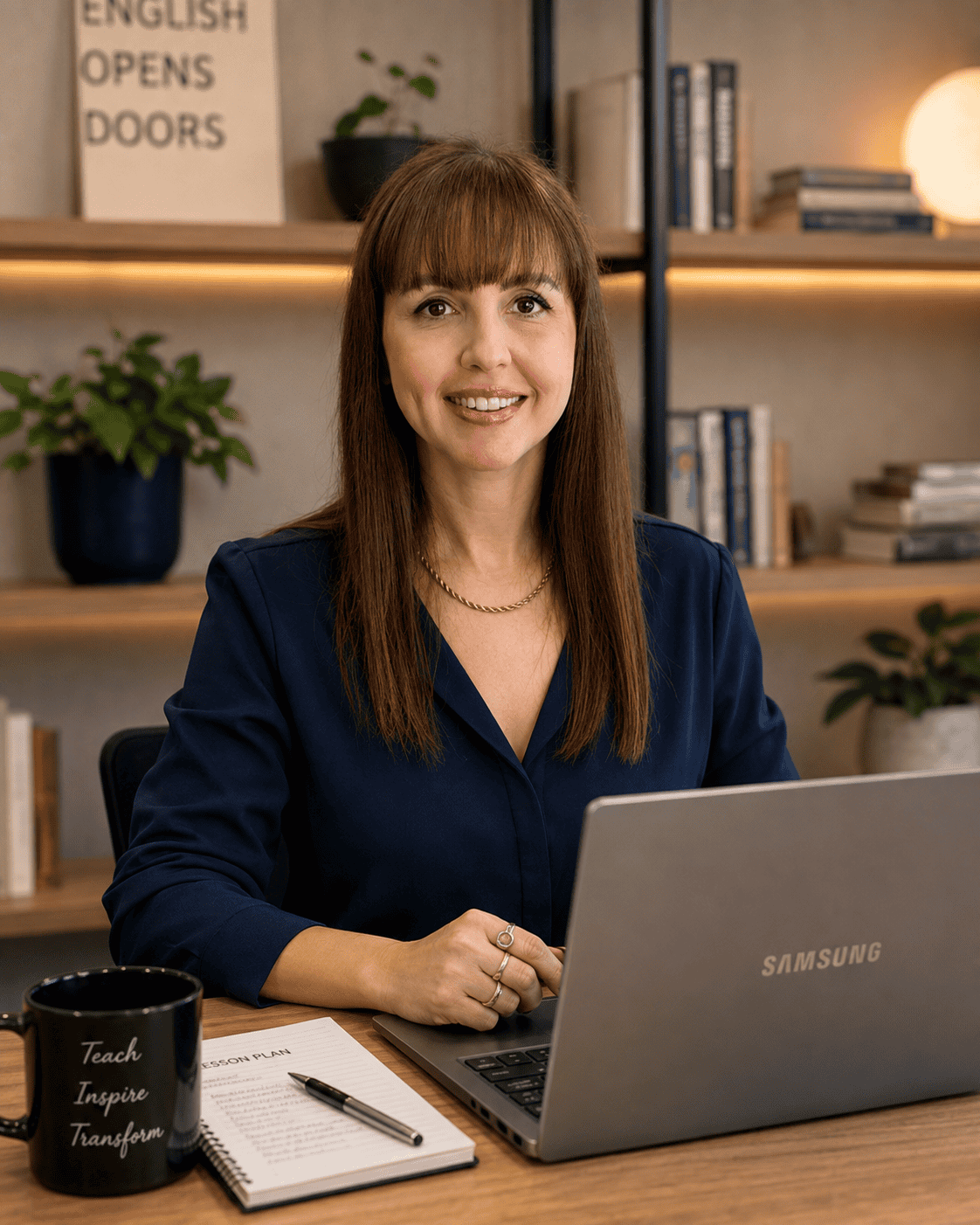 Juliana Pierozan, professora de inglês